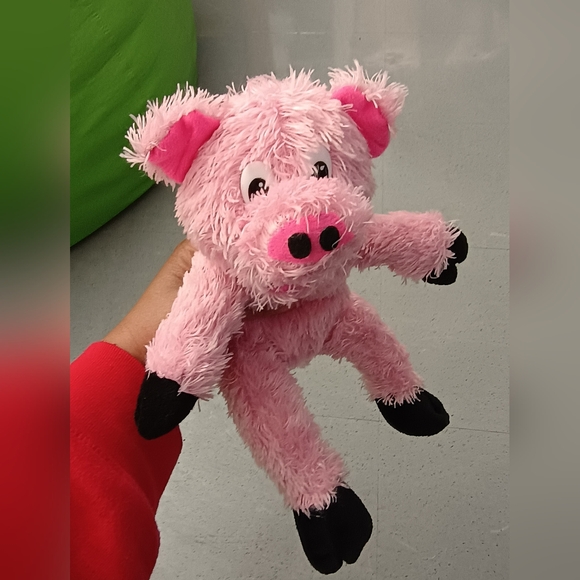 Pig piglet piggy Bashful Fuzzy Light Pink Barn animal animal sitting plush 10in - Picture 2 of 12